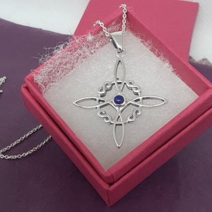 Lapislázuli Nudo de Brujas -Colgante Plata de Ley 925 - Nueva "Colección Diosa"- Regalo encantador- Usted mismo- Amigos- Familiar-Amado