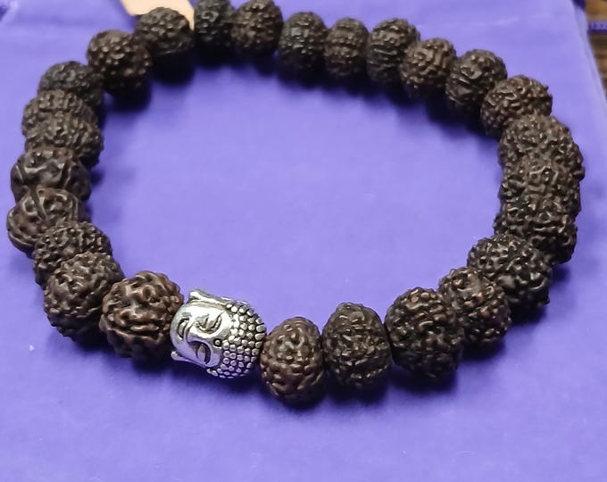 Rudraksha-Buddah- Bangle- Mala Bracelet-Gift-Yourself-Friends-Family-Loved One