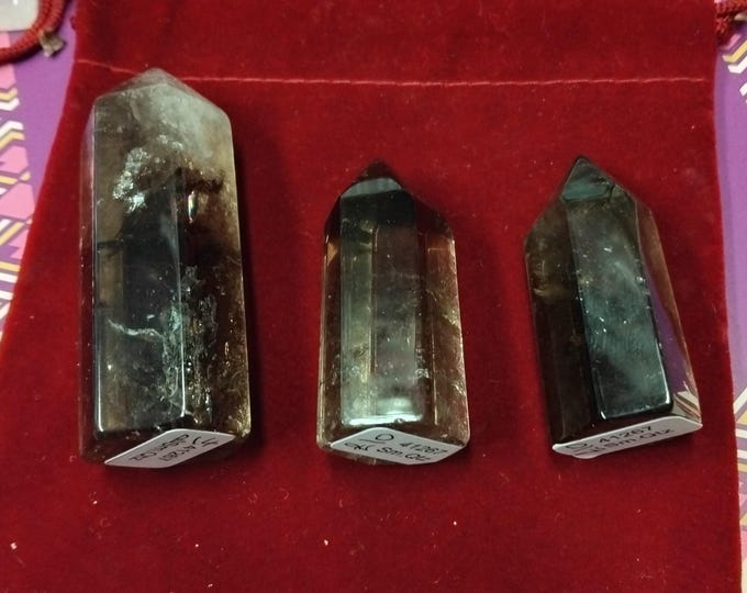Smokey Quartz-standing point-AAA Grade- 2 sizes- Gift-Yourself- Friends-Family-Loved One-Gift Box