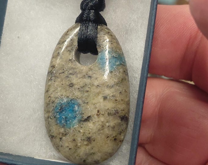K2 Azurite gneiss Pendant: Necklace