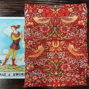 Estuche de lujo para cartas del Tarot, estilo bolsillo, forrado, hecho a mano - Nuevo diseño