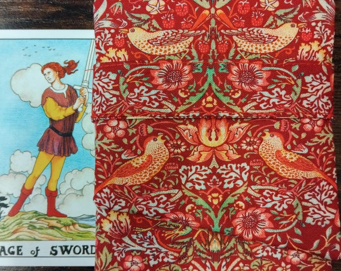 Deluxe Pocket Style Tarot Cards cards pouch Bag, lined pouch, handmade- New Design
