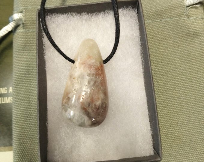 Arusha Sunstone-Pendant- Black Cord - Gift-Yourself- Friends-Family-Loved One-Gift Box