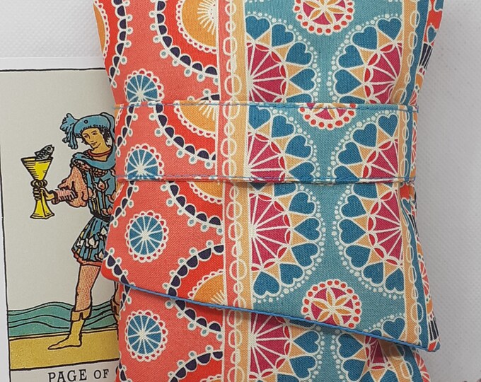 Deluxe Pocket Style Tarot Cards cards pouch Bag, lined pouch, handmade- New Design