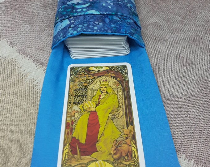 Deluxe MINI Pocket Style Tarot Cards cards pouch Bag, lined pouch, handmade- New Design