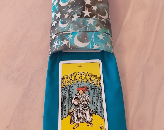 Deluxe Pocket Style Tarot Cards cards pouch Bag, lined pouch, handmade- New Design