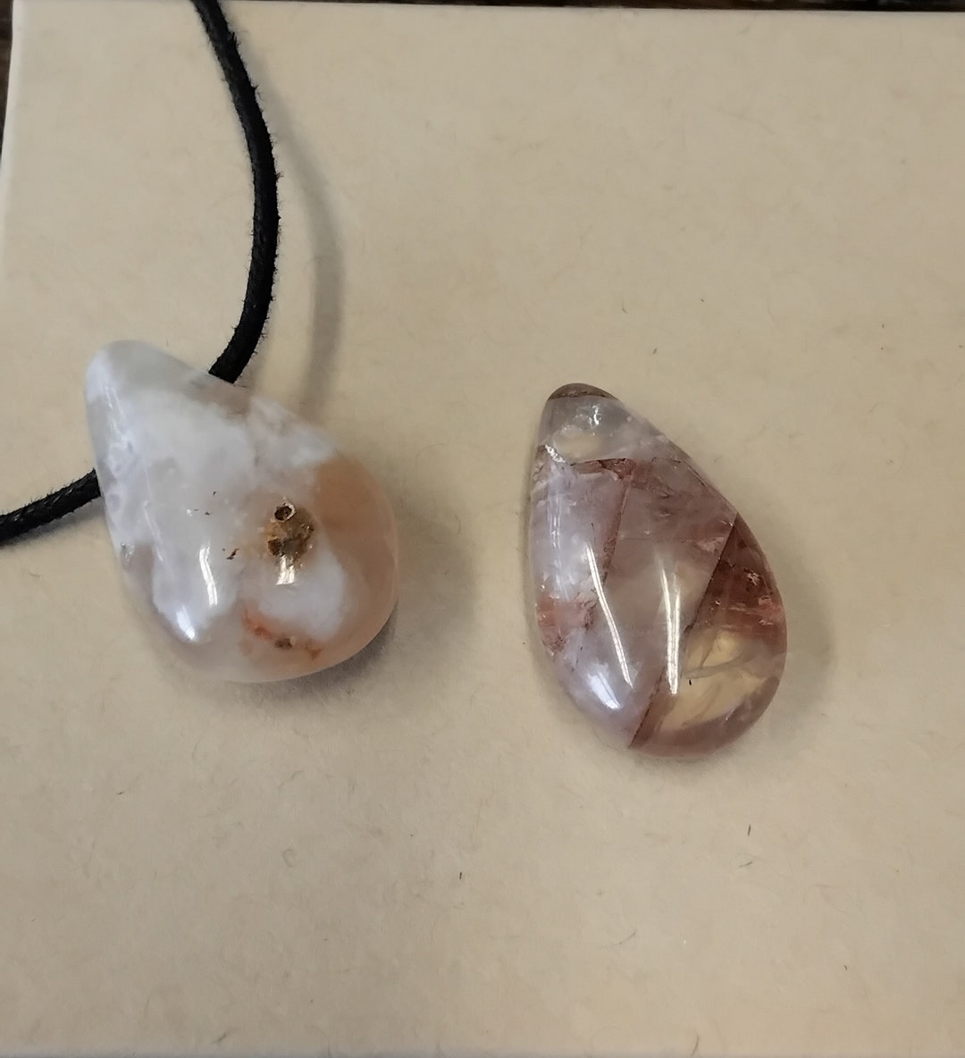 Fire Quartz Pendant Necklace Cord Gift yourself Friends family fire-quartz-pendant-necklace-cord-gift-yourself-friends-family