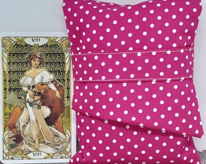 Deluxe MINI Pocket Style Tarot Cards cards pouch Bag, lined pouch, handmade- New Design