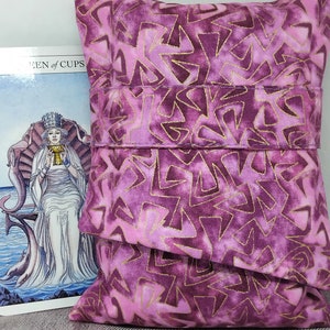 Pochette de luxe pour cartes de tarot de style poche, pochette doublée, fait main - Nouveau design