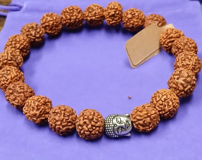 Rudraksha-Buddah- Bangle- Mala Bracelet-Gift-Yourself-Friends-Family-Loved One