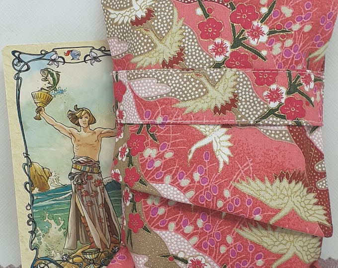 Deluxe Pocket Style Tarot Cards cards pouch Bag, lined pouch, handmade- New Design