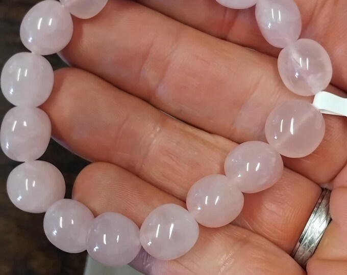 Rose Quartz- A Grade- Nugget- Bracelet-Gift-Yourself-Friends-Family-Loved One