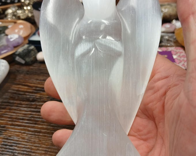 Large-Selenite-Angel-15 cm-Gift-Yourself-Friends-Family-Loved One