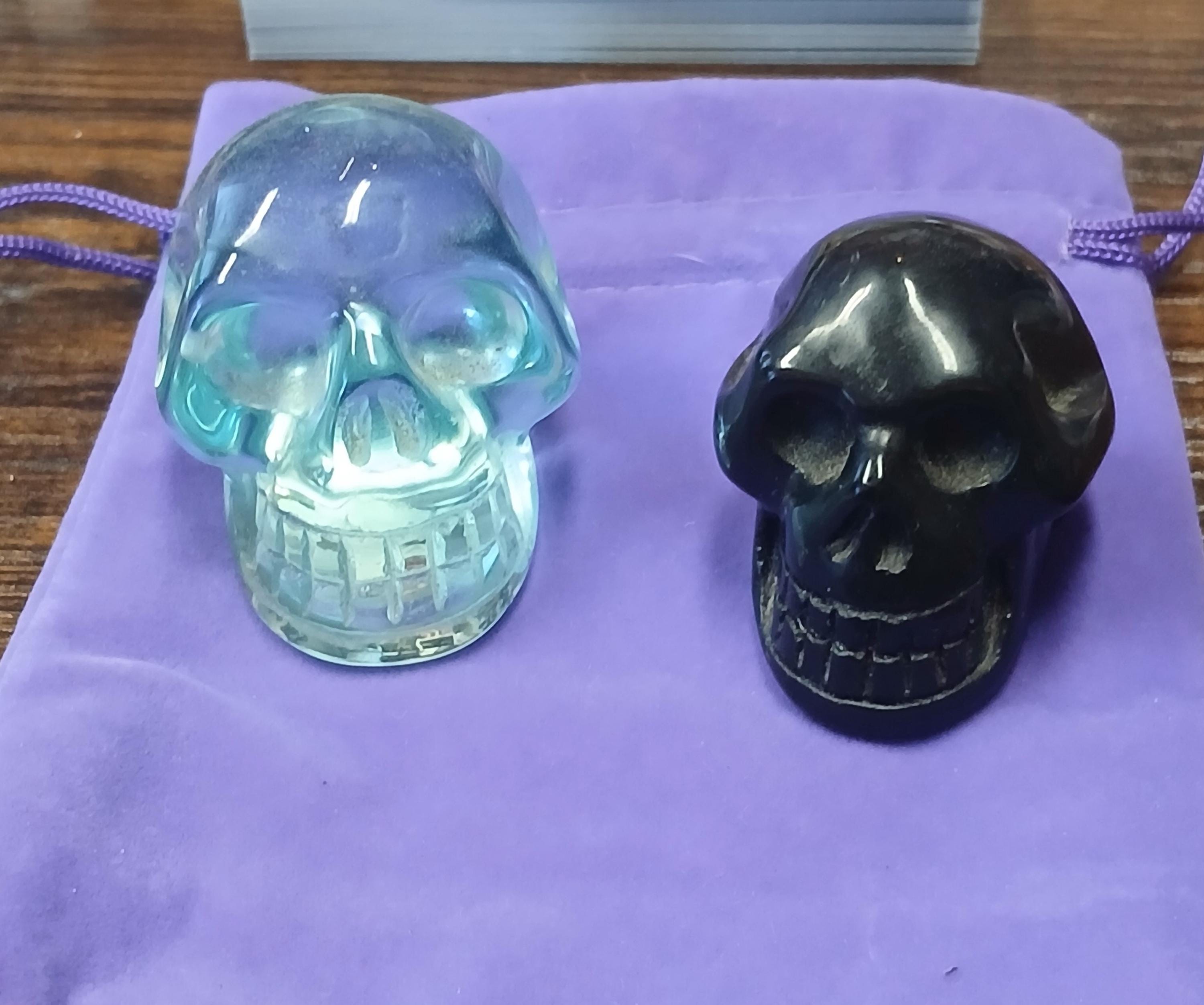 Blue obsidian skull - Etsy 日本