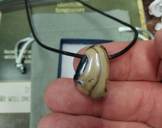 Sphalerite Wurtzite - Pendant- Black Cord- Gift Box- Gift-Yourself- Friends-Family-Loved One-Gift Box
