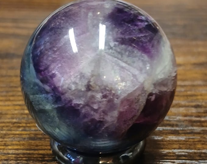 Fluorite-Sphere- 35 mm-Gift-Yourself-Friends-Family -Loved One