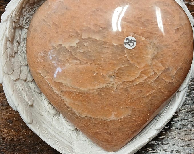 Sunstone Moonstone -XL Heart-Angel Wing Dish-Gift-Yourself-Friends-Family-Loved One