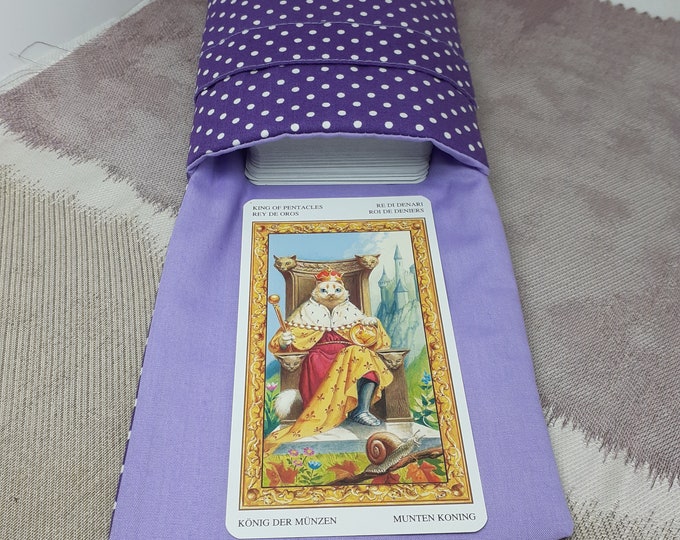 Deluxe Pocket Style Tarot Cards cards pouch Bag, lined pouch, handmade- New Design