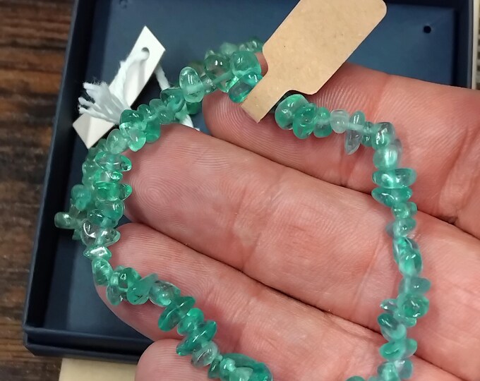 Apatite-Bracelet- Chip-Handmade-"Connect your Soul with your Past Self"-Gift-Yourself-Friends-Family-Loved One