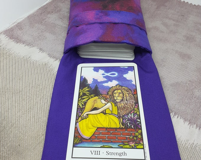 Deluxe Pocket Style Tarot Cards cards pouch Bag, lined pouch, handmade- New Design