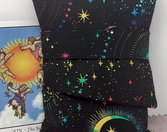 Deluxe Pocket Style Tarot Cards cards pouch Bag, lined pouch, handmade- New Design