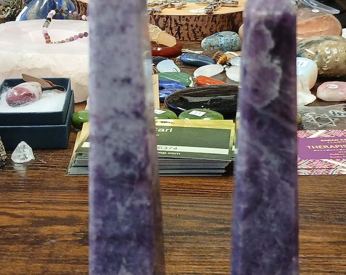 Lepidolite-Tower- 14 cm-Gift-Yourself-Friends-Family -Loved One