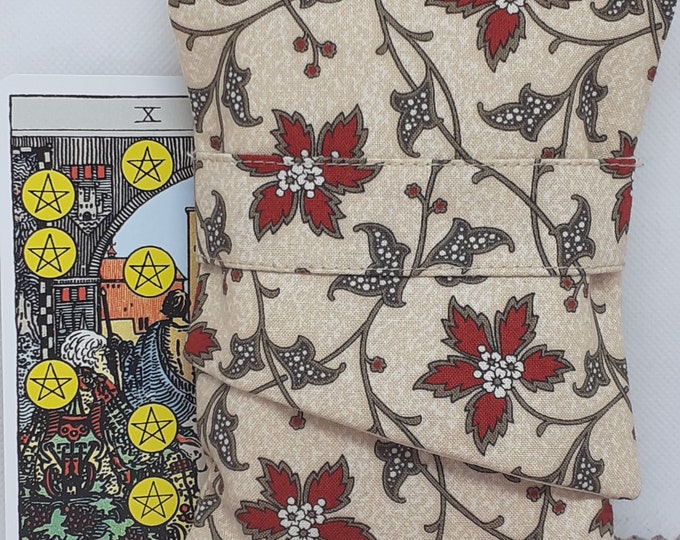 Deluxe Pocket Style Tarot Cards cards pouch Bag, lined pouch, handmade- New Design