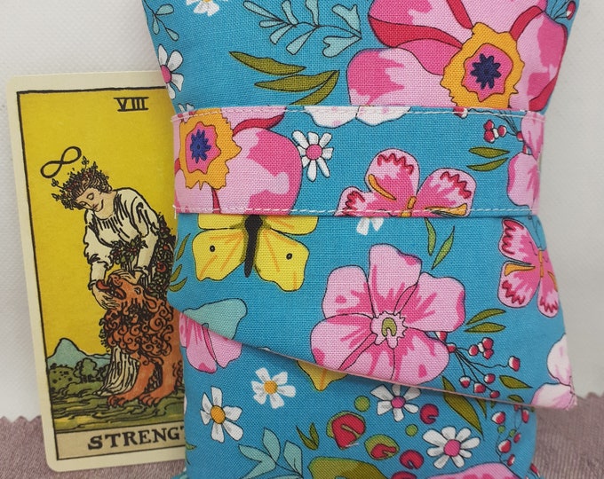Deluxe Pocket Style Tarot Cards cards pouch Bag, lined pouch, handmade- New Design