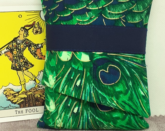 Deluxe Pocket Style Tarot Cards cards pouch Bag, lined pouch, handmade- New Design