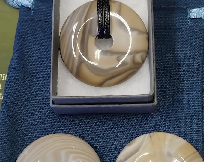 Flint-Donut -40 mm-  Black Cord-Gift-Yourself- Friends-Family-Loved One- NEW- Gift Box