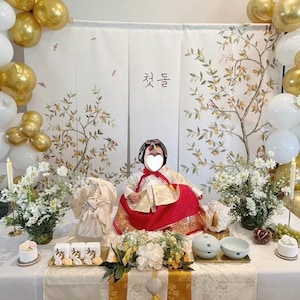 Option L, Baby Dohl Rental Table, Dohl, 100th days Table, Dol Party, Lulu Studio, Korean traditional party
