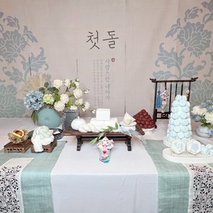 Option G, Baby boy Dohl / 100 day Table, Korean Traditional Party Table, Lulu studio