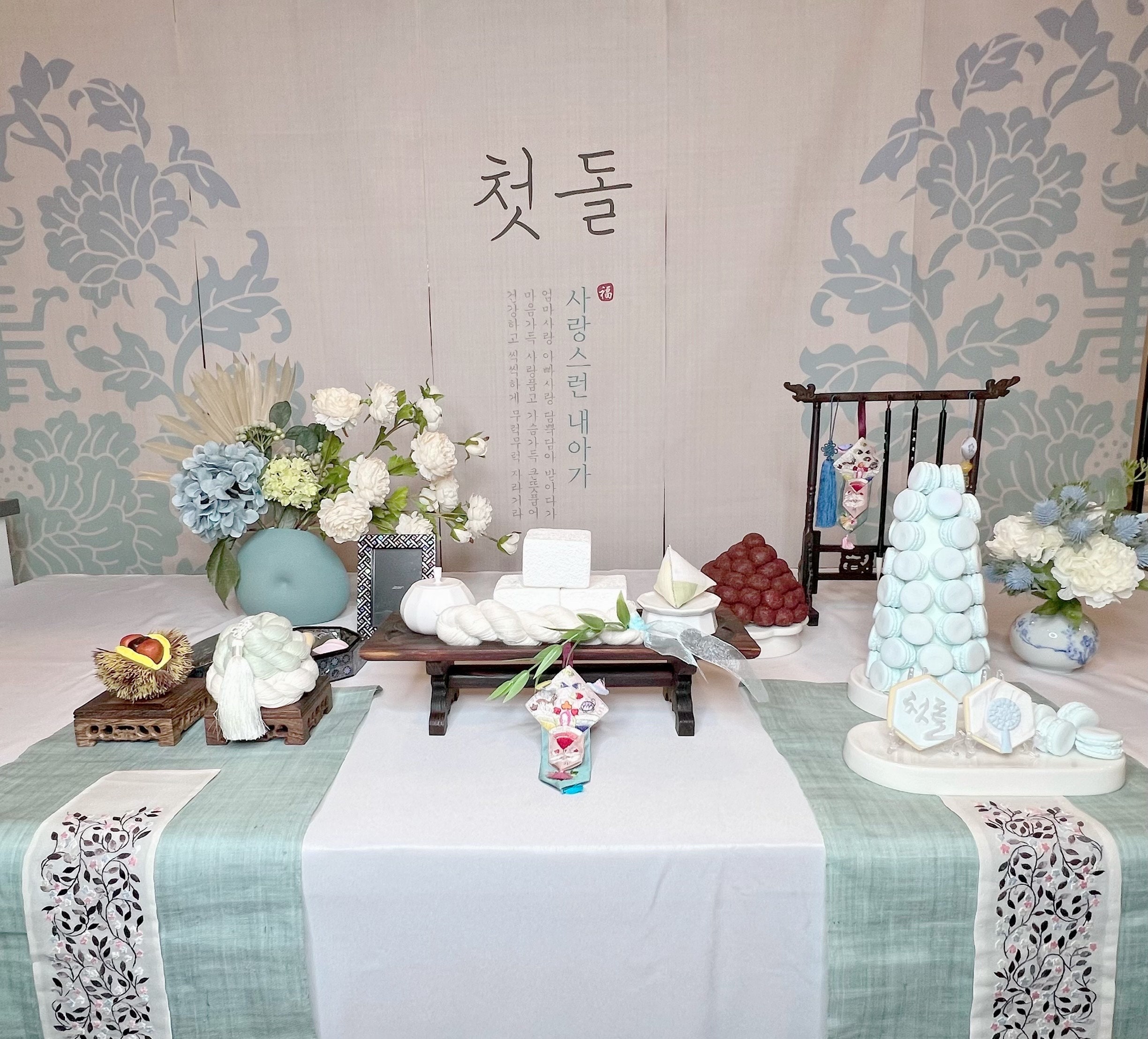 Option G Baby Boy Dohl 100 Day Table Korean Traditional Party