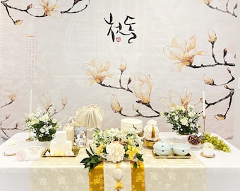 Option L, Baby Dohl Rental Table, Dohl, 100th days Table, Dol Party, Lulu Studio, Korean traditional party