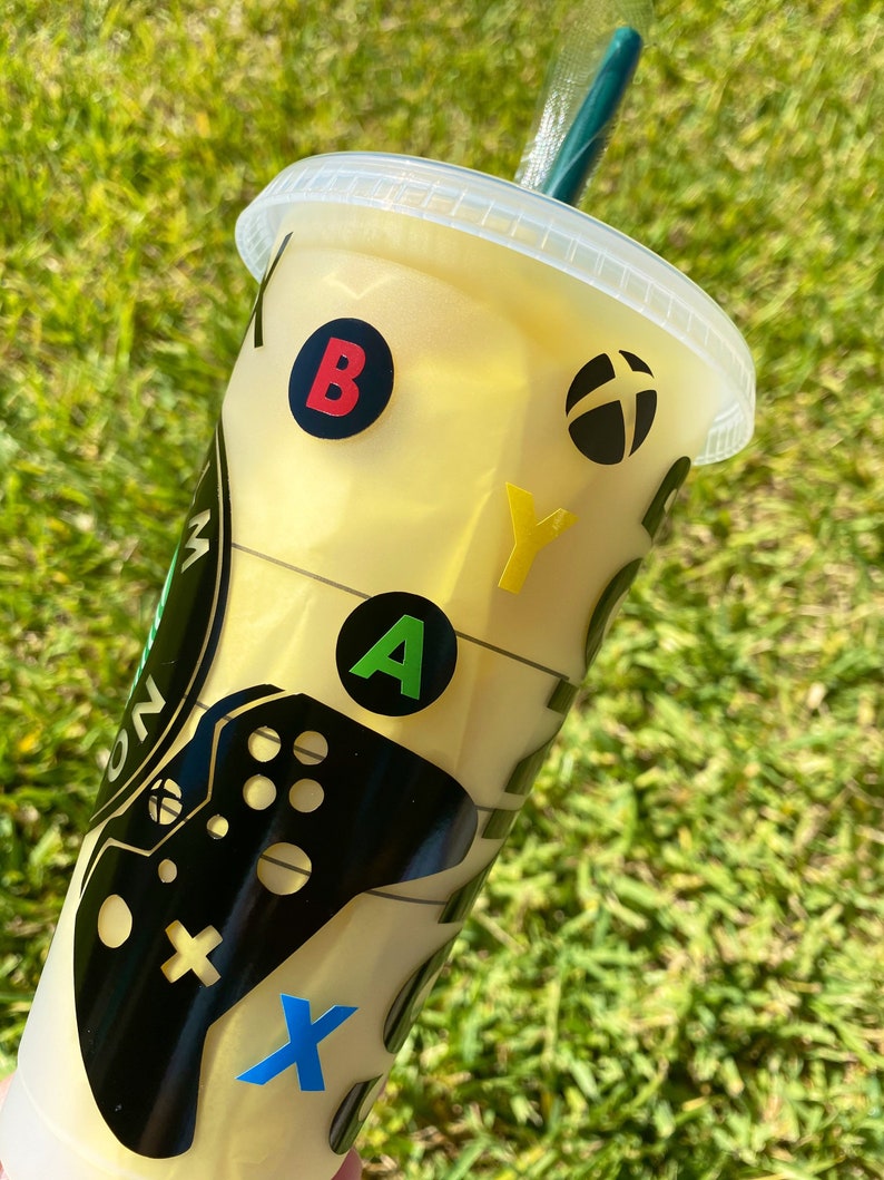 Starbucks Custom Gamer Xbox Cup | Etsy