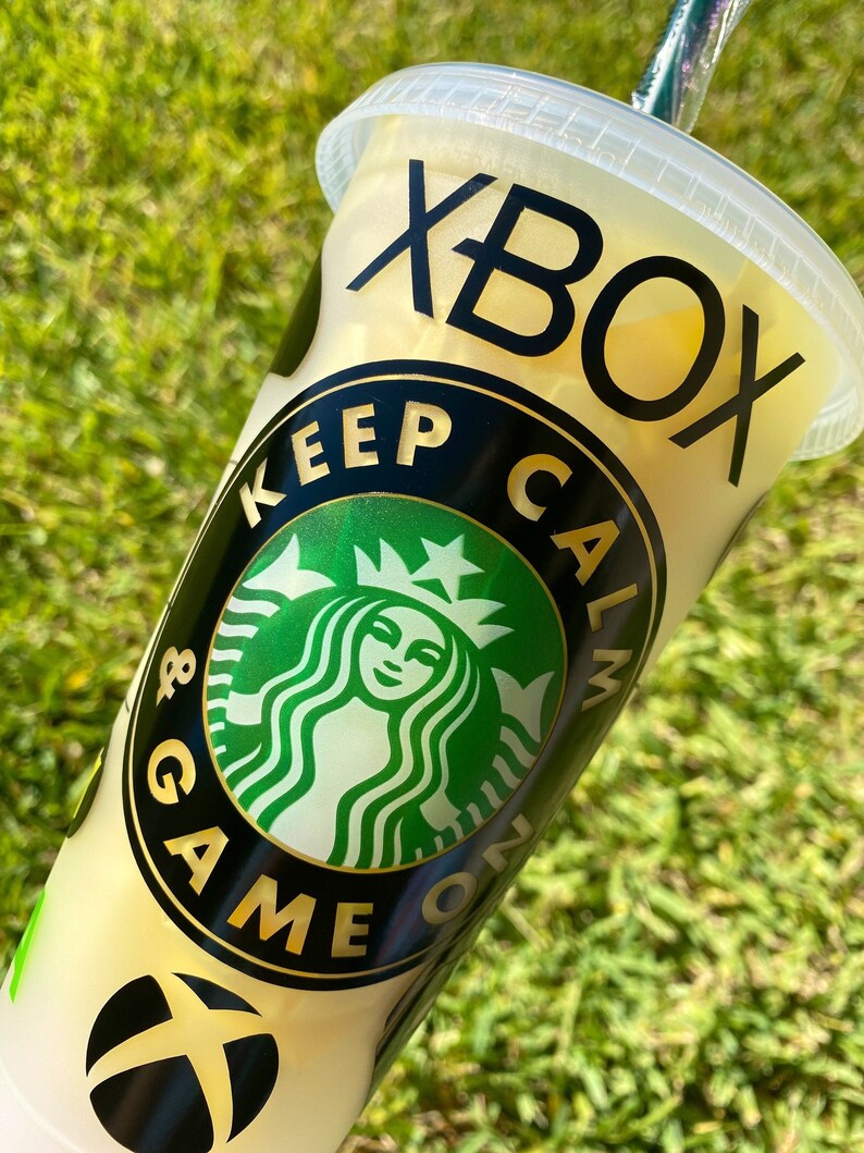 Starbucks Custom Gamer Xbox Cup | Etsy