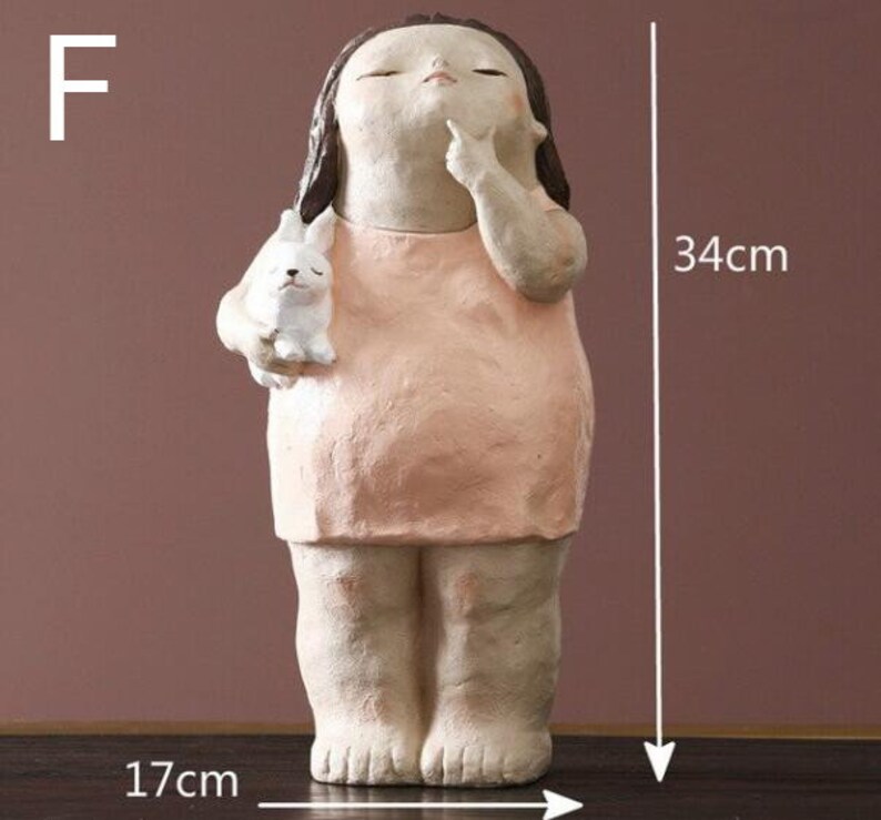 abstract girl statue Decoration for Home luxury creative girl Figures Sculpture Bedroom Living Room Desk ornament Home Decor