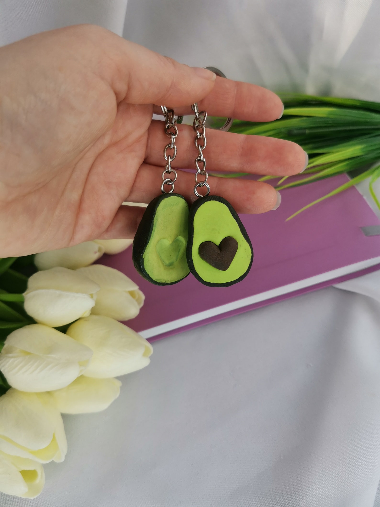 Cute keychain for boyfriend. Funny trinket polimer clay Etsy