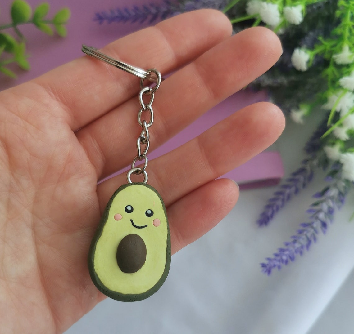 Cute keychain for boyfriend. Funny trinket polimer clay Etsy