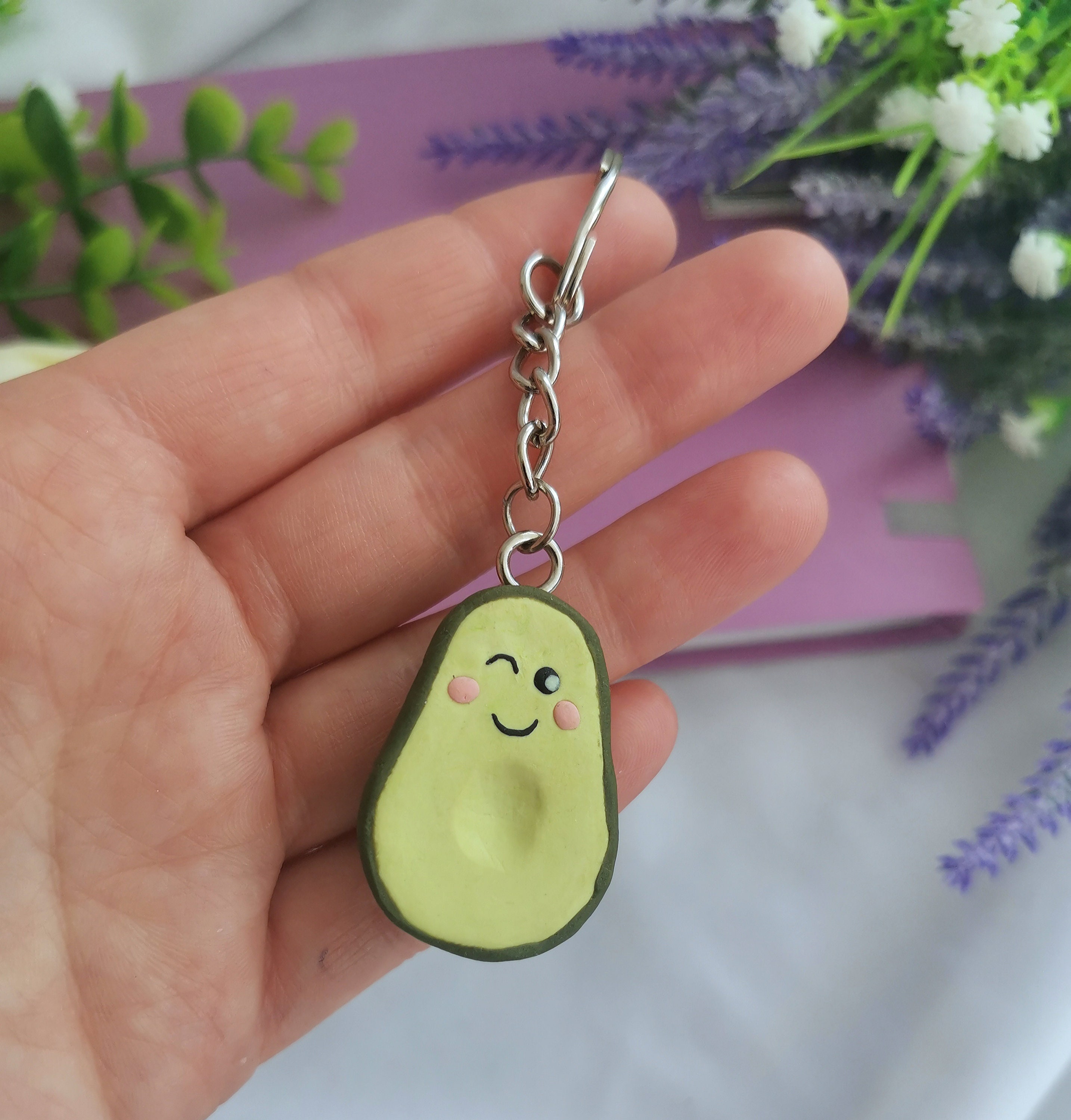 Cute keychain for boyfriend. Funny trinket polimer clay Etsy
