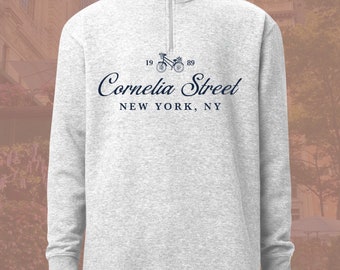 Unisexe - Cornelia 1/4 Zip | Rue Cornélia | époque des amoureux | Inspiré de Taylor Swift | Version Taylor 1989 | Produits dérivés Swiftie