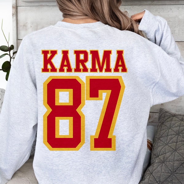 Unisex- Kansas City Chiefs Crew / Karma es el chico de los Chiefs / Swiftie / 87