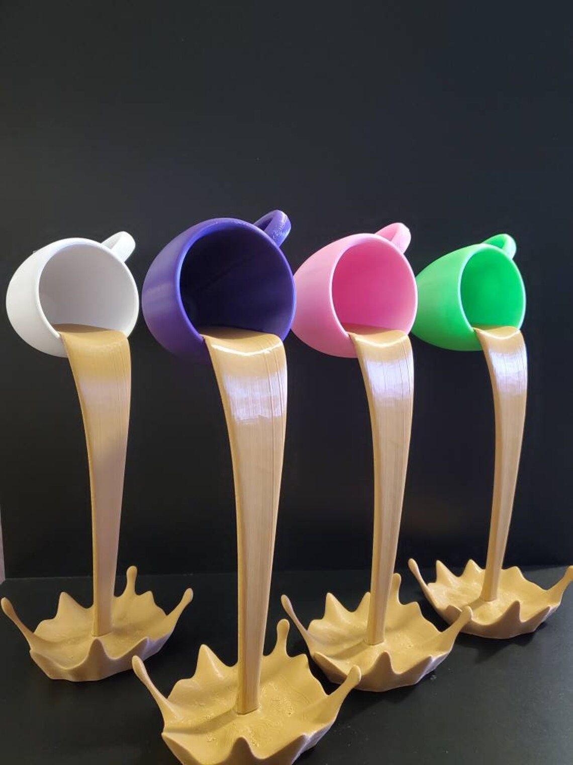 Floating Cup Spilling coffee/Mug/Kitchen/3D Etsy