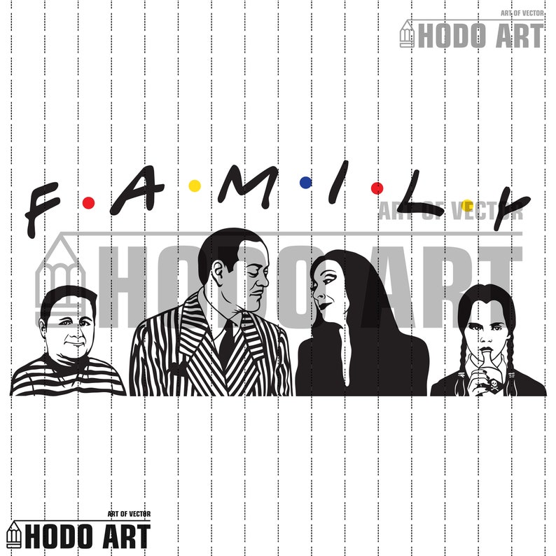 The Addams Family SVG PNG Gomez Morticia Pugsley | Etsy
