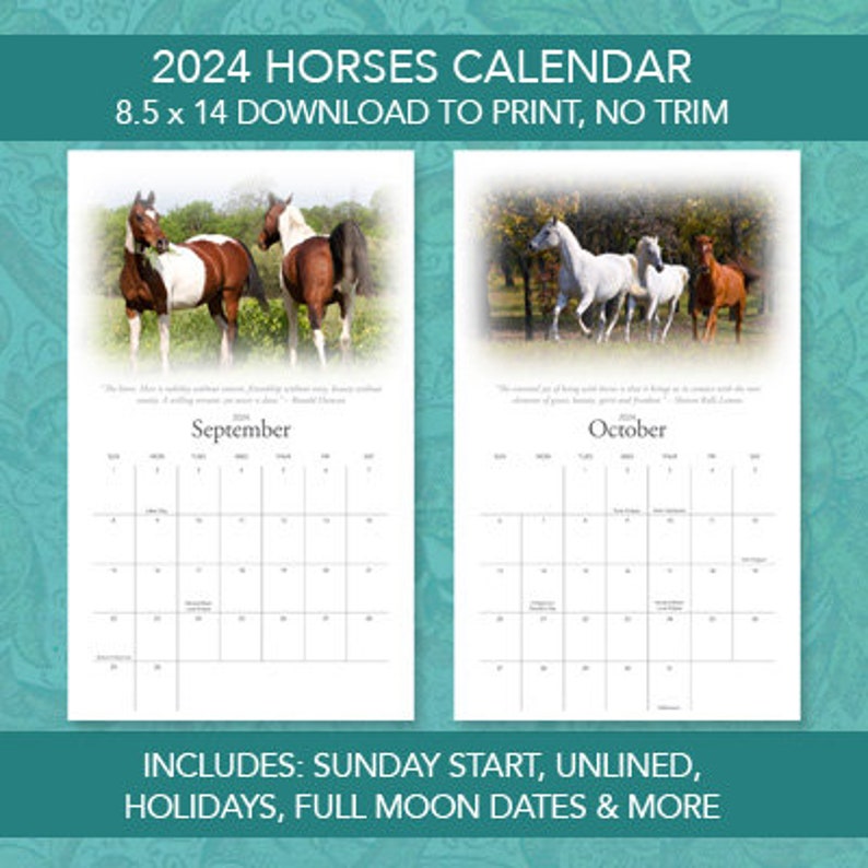 printable-2024-horse-calendar-legal-size-monthly-holidays-pdf