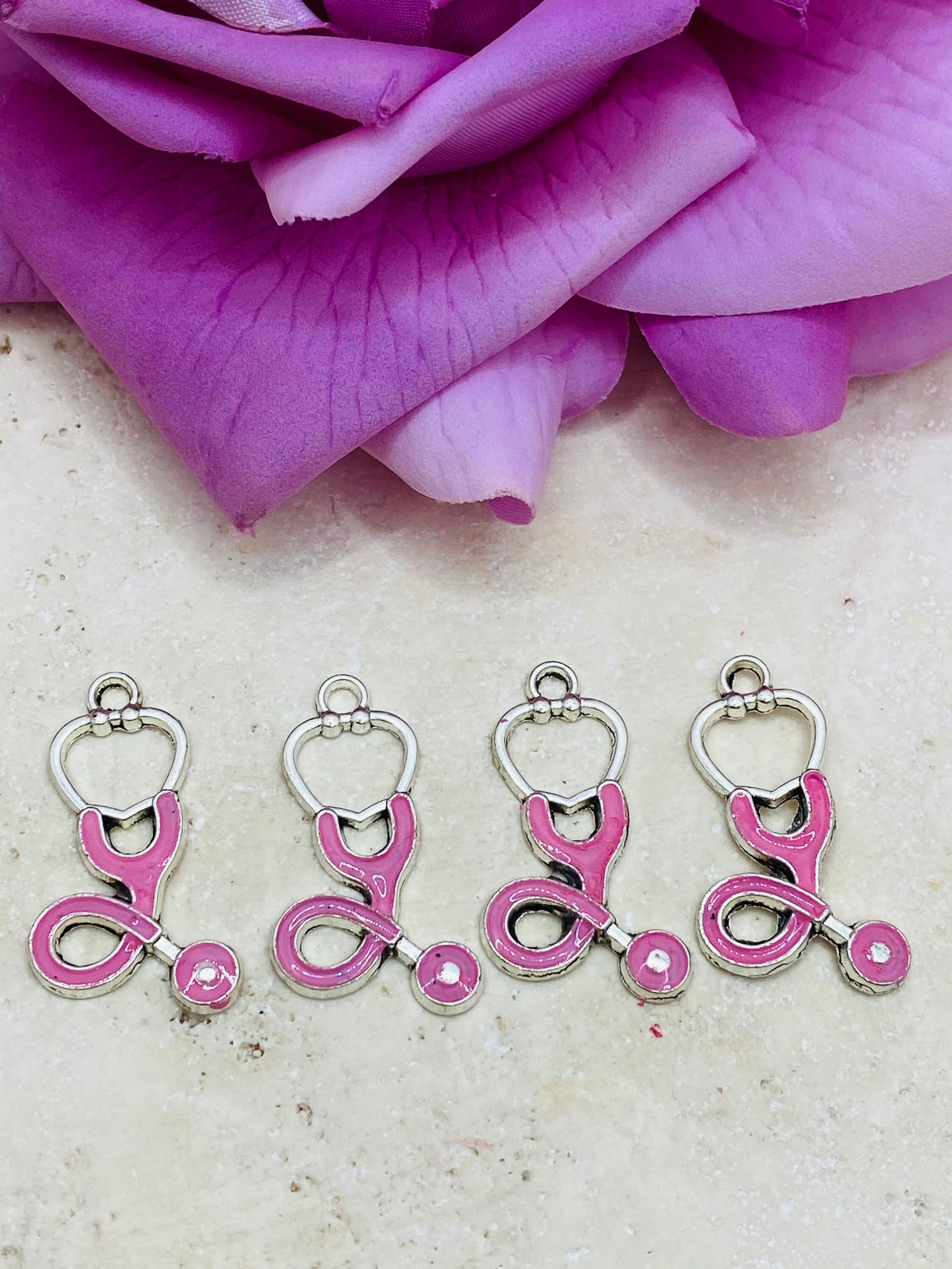 Stethoscope Charms 25mm X 15mm 4pcs Set Etsy UK
