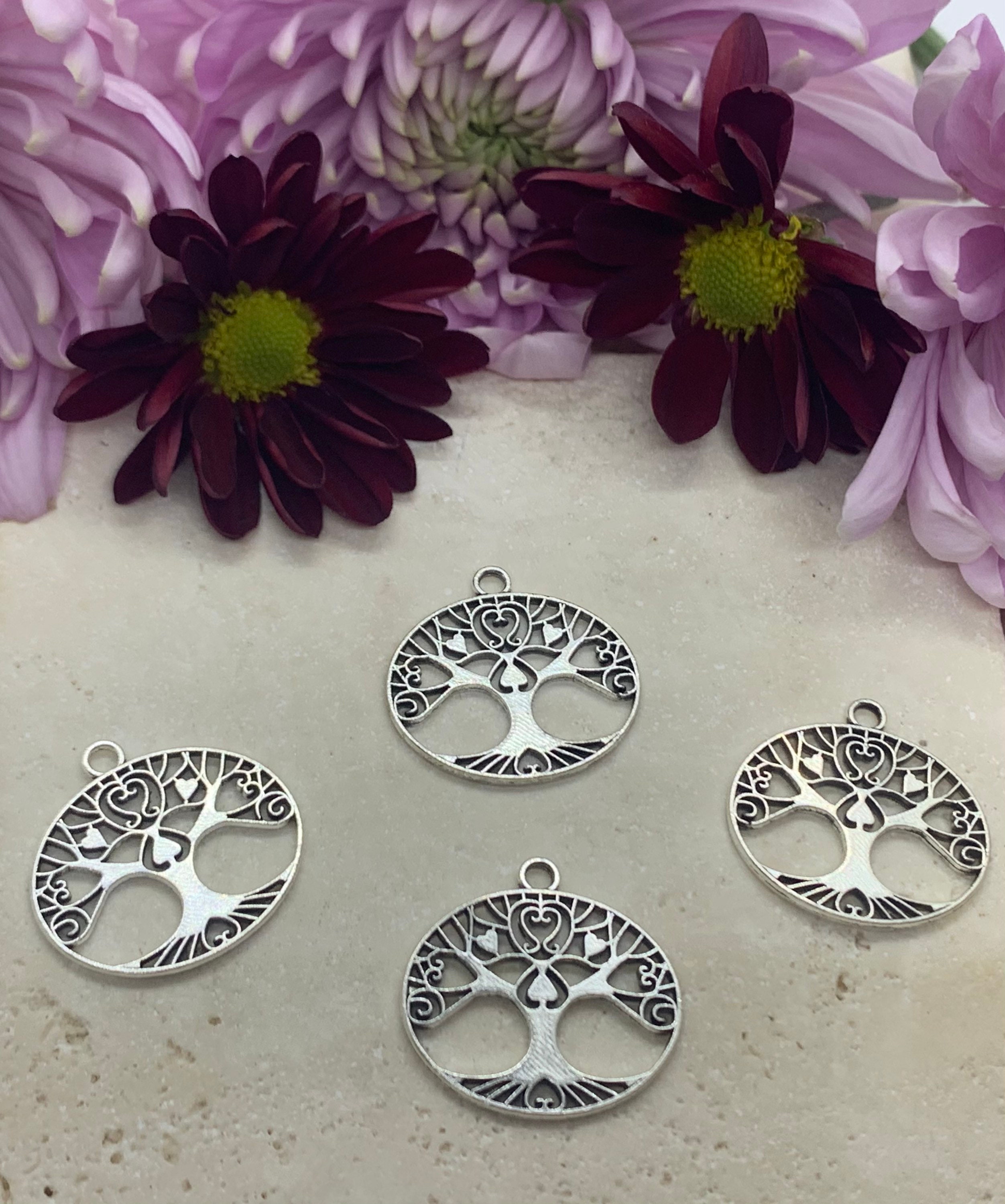 Tree of Life Charms 4pcs Set Etsy UK