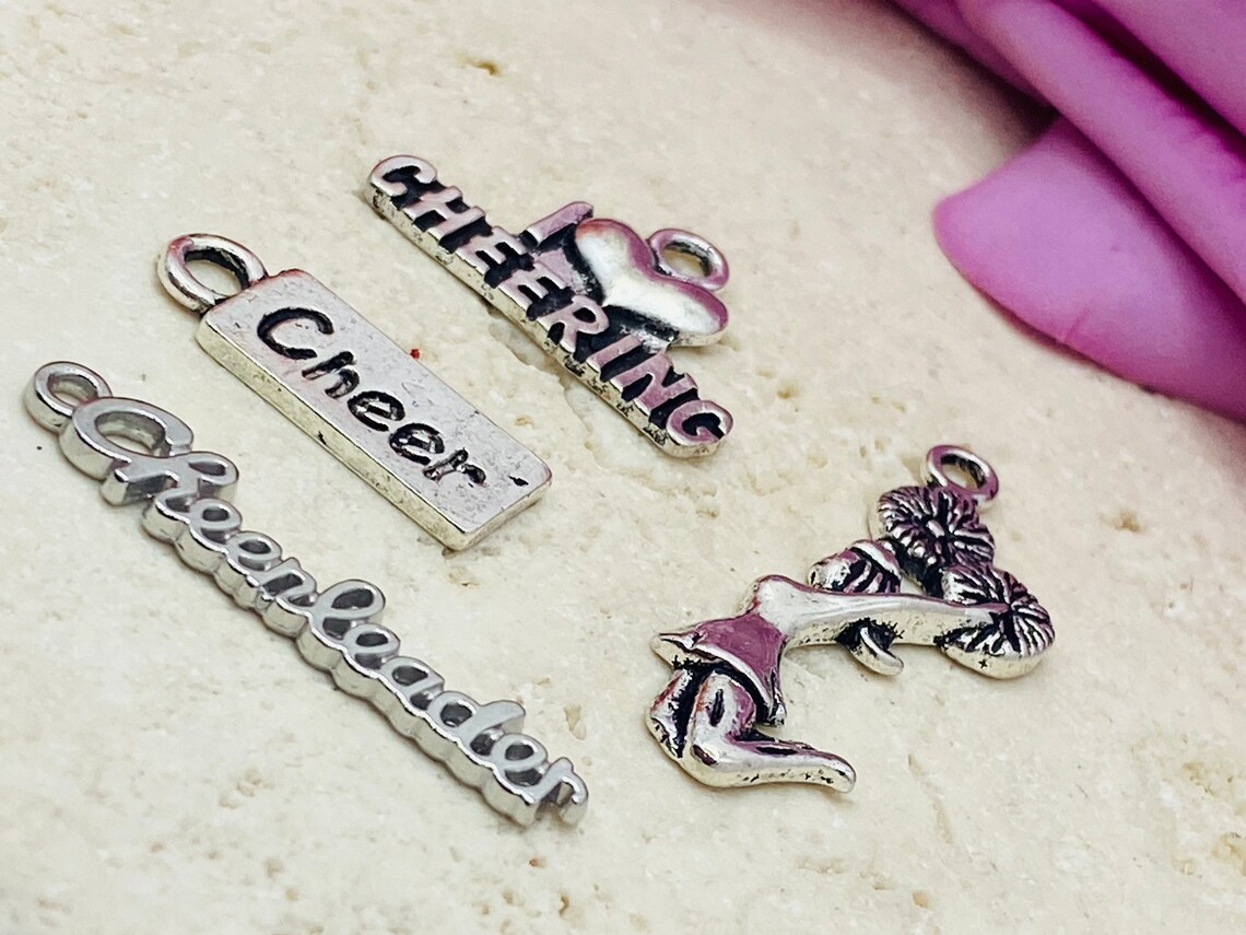Cheerleading Charms Sets of 3pcs OR 4pcs Etsy