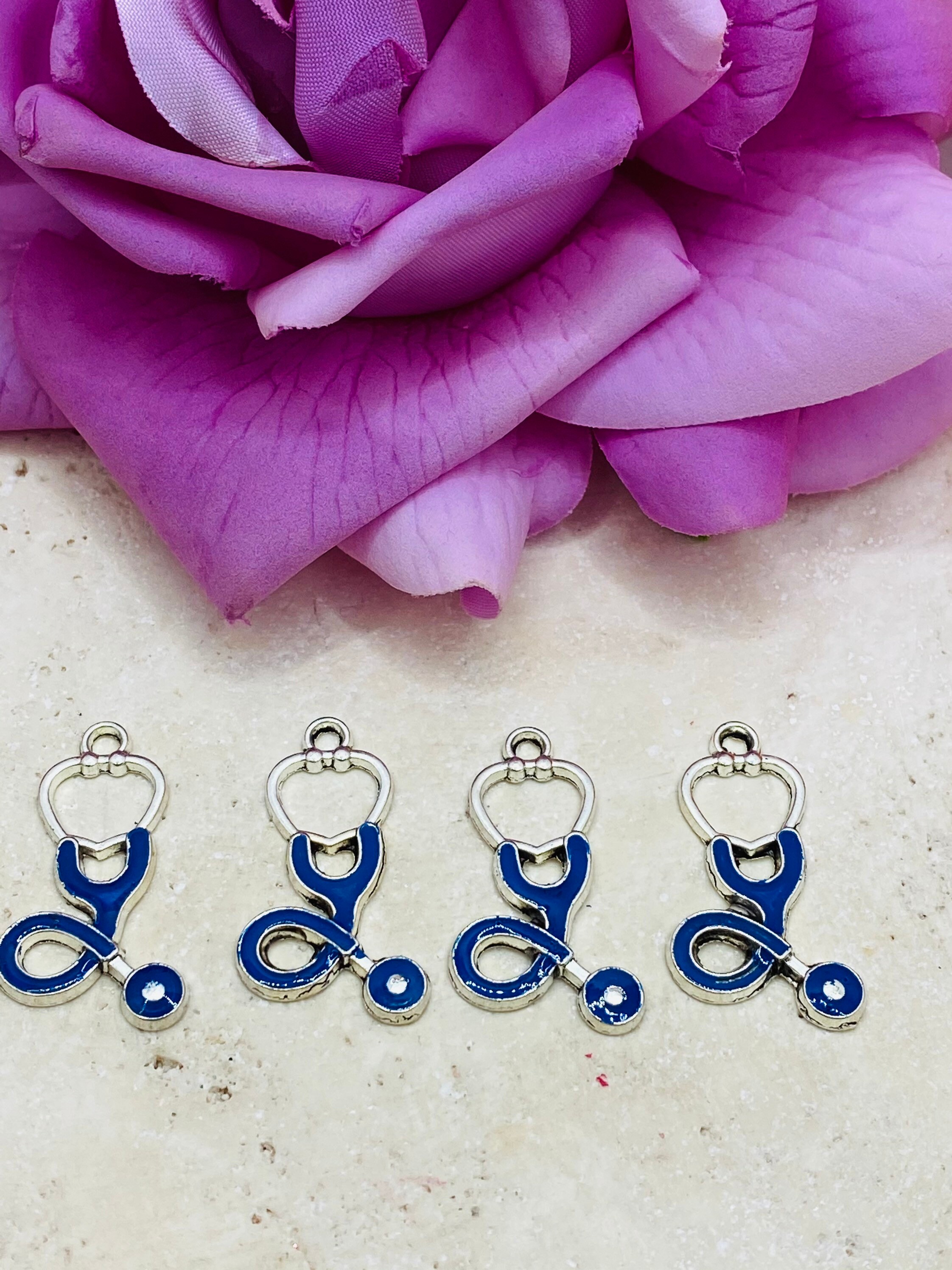 Stethoscope Charms 25mm X 15mm 4pcs Set Etsy UK
