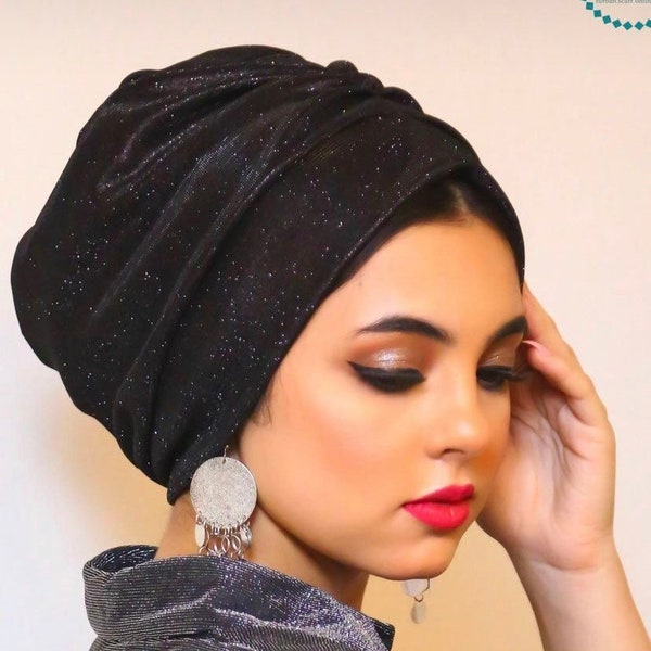 Evening Turban Tichel Snood Chemo Cap Head Scarf Head cover Hijab